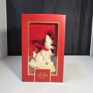 2025 Lenox Rudolph & Misfit Elephant Sled 4” Christmas Ornament NIB (OT)